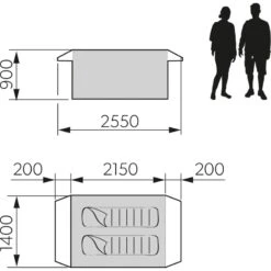 Dometic Pico FTC 2X2 TC -Telt & Mat Salgsbutikk dometic pico ftc 2x2 tc grey 4