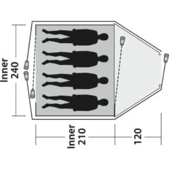 Outwell Cloud 4 -Telt & Mat Salgsbutikk outwell cloud 4 3