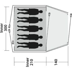 Outwell Cloud 5 -Telt & Mat Salgsbutikk outwell cloud 5 3