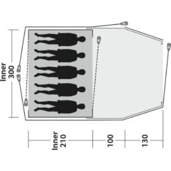 Outwell Cloud 5 Plus -Telt & Mat Salgsbutikk outwell cloud 5 plus 2