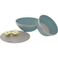 Outwell Collaps Bowl & Colander Set -Telt & Mat Salgsbutikk outwell collaps bowl colander set classic blue 4