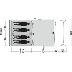 Outwell Greenwood 4 24 Outwell Greenwood 4 -Telt & Mat Salgsbutikk outwell greenwood 4 dark leaf 8