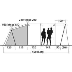 Outwell Greenwood 5 -Telt & Mat Salgsbutikk outwell greenwood 5 dark leaf 3