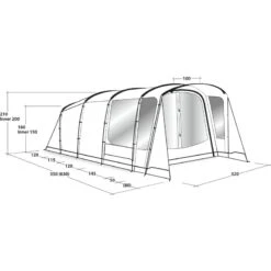 Outwell Greenwood 5 -Telt & Mat Salgsbutikk outwell greenwood 5 dark leaf 4