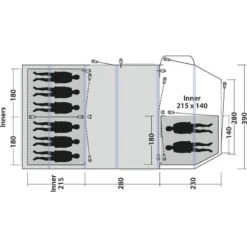 Outwell Knightdale 8pa -Telt & Mat Salgsbutikk outwell knightdale 8pa 5