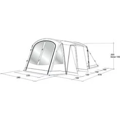 Outwell Nevada 4PE -Telt & Mat Salgsbutikk outwell nevada 4pe navy night 15