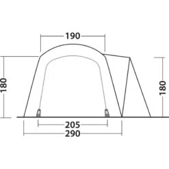 Outwell Nevada 4PE -Telt & Mat Salgsbutikk outwell nevada 4pe navy night 17