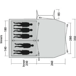 Outwell Nevada 5PE 19 Outwell Nevada 5PE -Telt & Mat Salgsbutikk outwell nevada 5pe navy night 2