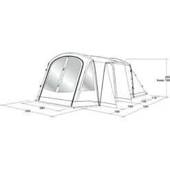 Outwell Nevada 5PE 22 Outwell Nevada 5PE -Telt & Mat Salgsbutikk outwell nevada 5pe navy night 4