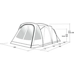 Outwell Springwood 6SG -Telt & Mat Salgsbutikk outwell springwood 6sg blue 10