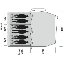 Outwell Springwood 6SG -Telt & Mat Salgsbutikk outwell springwood 6sg blue 7