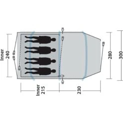 Outwell Starhill 4A -Telt & Mat Salgsbutikk outwell starhill 4a blue 7