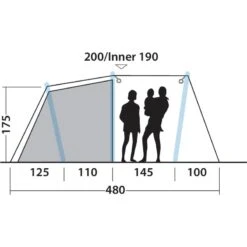 Outwell Starhill 5A -Telt & Mat Salgsbutikk outwell starhill 5a blue 3