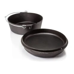 Petromax Dutch Oven FT6 With A Plane Bottom Surface -Telt & Mat Salgsbutikk petromax dutch oven ft6 with a plane bottom surface black 2