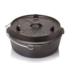 Petromax Dutch Oven FT6 With A Plane Bottom Surface -Telt & Mat Salgsbutikk petromax dutch oven ft6 with a plane bottom surface black 3