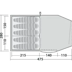 Robens Double Dreamer 5 -Telt & Mat Salgsbutikk robens double dreamer 5 sand green 12